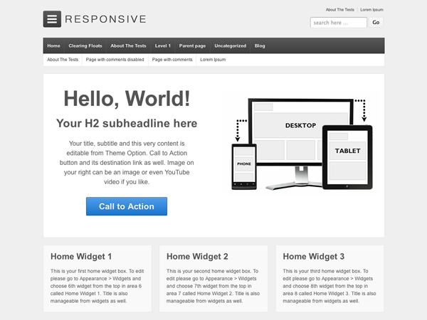 Responsive - Free WordPress Theme