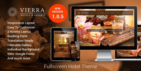 Vierra - Responsive Hotel WordPress Theme
