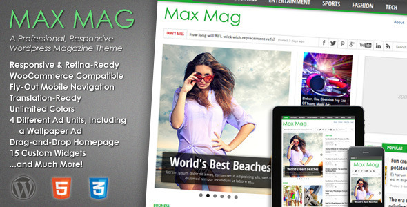 Max Mag - Responsive WordPress Magazine Theme