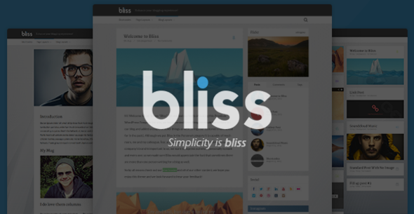Bliss - Personal Minimalist WordPress Blog Theme