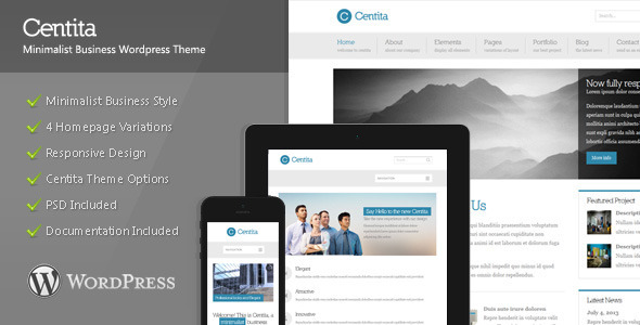 Centita - Minimalist Business WordPress Theme