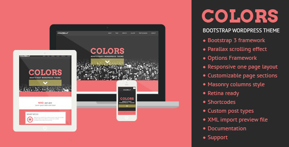 Colors - Bootstrap WordPress Theme