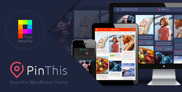 PinThis - Best Pinterest Style WordPress Theme