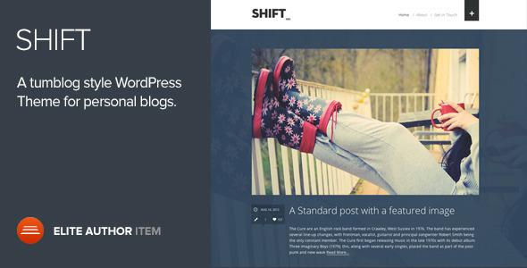 Shift - A Tumblog Style WordPress Blogging Theme