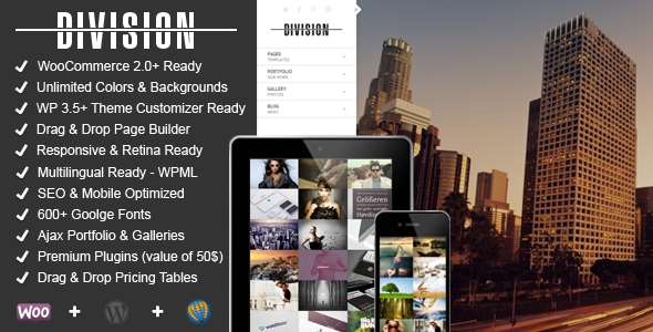 Division - Fullscreen Portfolio Photography Theme