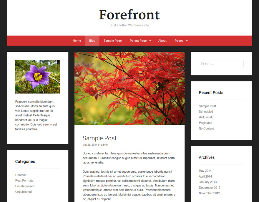 Free WordPress Themes July 2014