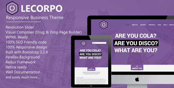 Lecorpo - Business WordPress Theme