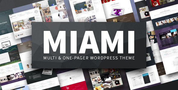 Miami - Multi & One Page WordPress Theme