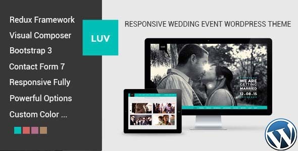 LUV - Responsive Wedding Event WordPress Theme