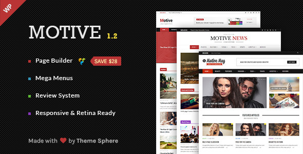 Motive - Magazine, News, Blog WordPress Theme