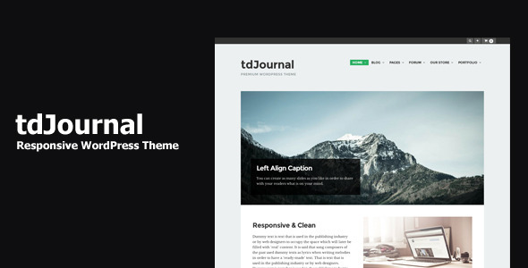 tdJournal - Responsive WordPress Theme