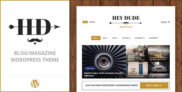 Hey Dude - Magazine, News & Blog WordPress Theme