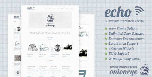 Echo - Clean and Simple WordPress Portfolio Theme