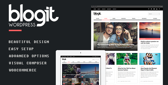 Blogit - Clean Blog, Magazine WordPress Theme