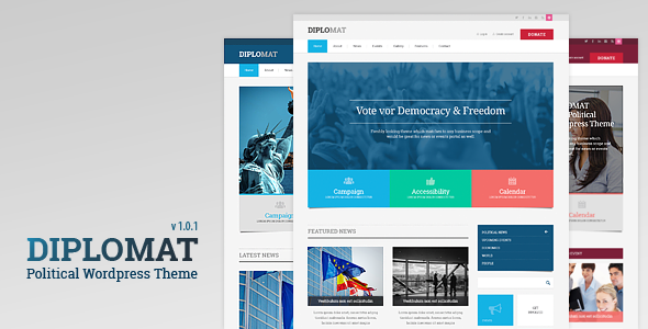 Diplomat - Political WordPress Theme