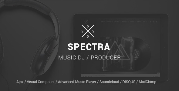 SPECTRA - Responsive Music WordPress Theme