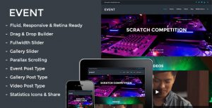 Event - Responsive Parallax Events Theme