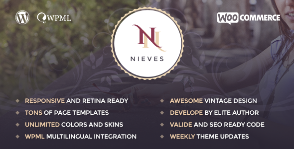Nieves - Beauty Salon WordPress Theme